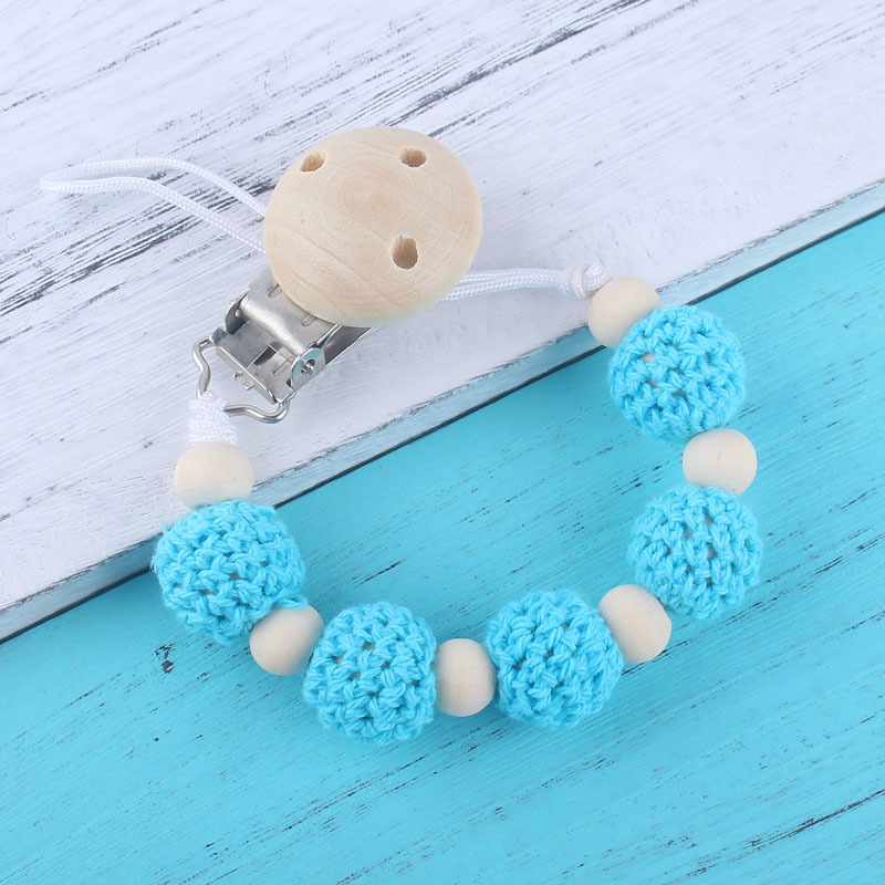 Comercio exterior nuevo chupete cadena bebé suministros madera anti-perdido cadena bebé auxiliar mordedor anti-gota cadena ventas directas