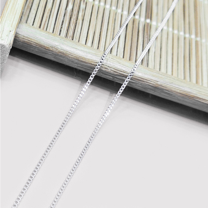 Holiday, Daily Occasion 925 Sterling Silver Material 925 Sterling Silver Plating Solid Color Necklace