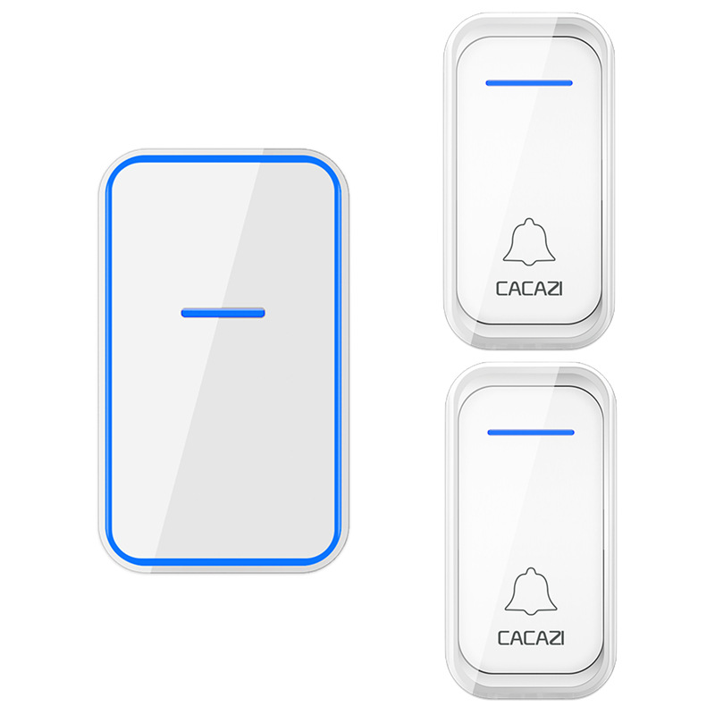 远距离无线门铃智能遥控电子门铃无线家用二拖一接收不用电池