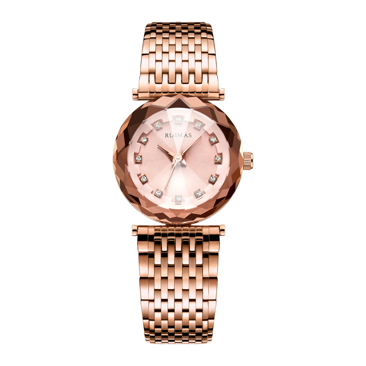 瑞马仕RUIMAS品牌时尚休闲石英表 watch 防水镶钻女士手表代发532