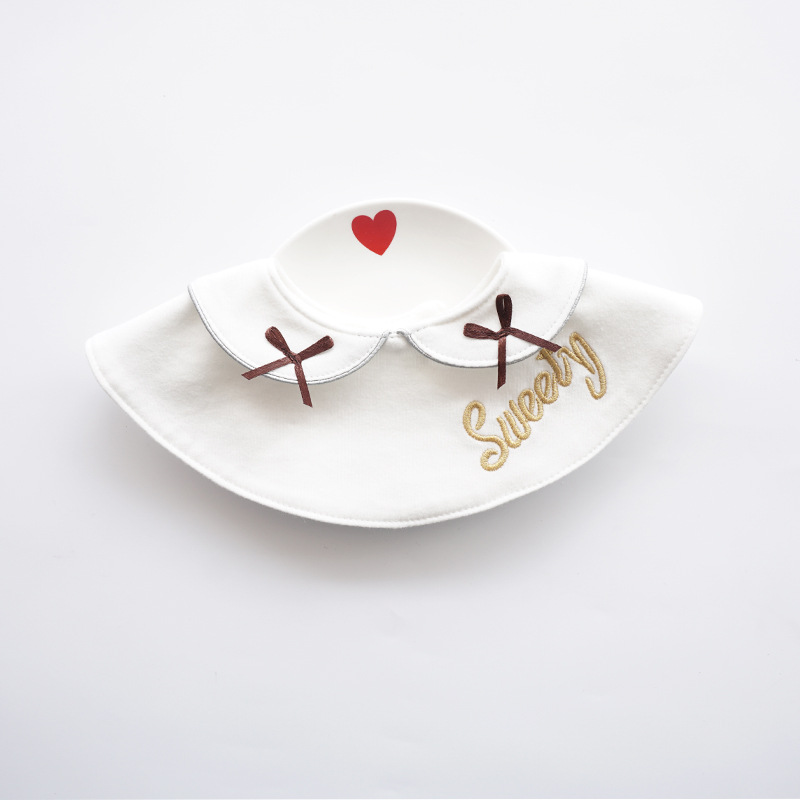 double bow gold embroidery