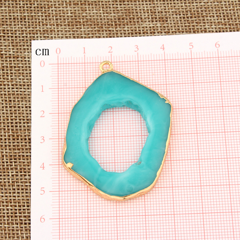 New Products Diy Single Circle Resin Handmade Irregular Jewelry Imitation Natural Stone Wholesale Nihaojewelry display picture 5