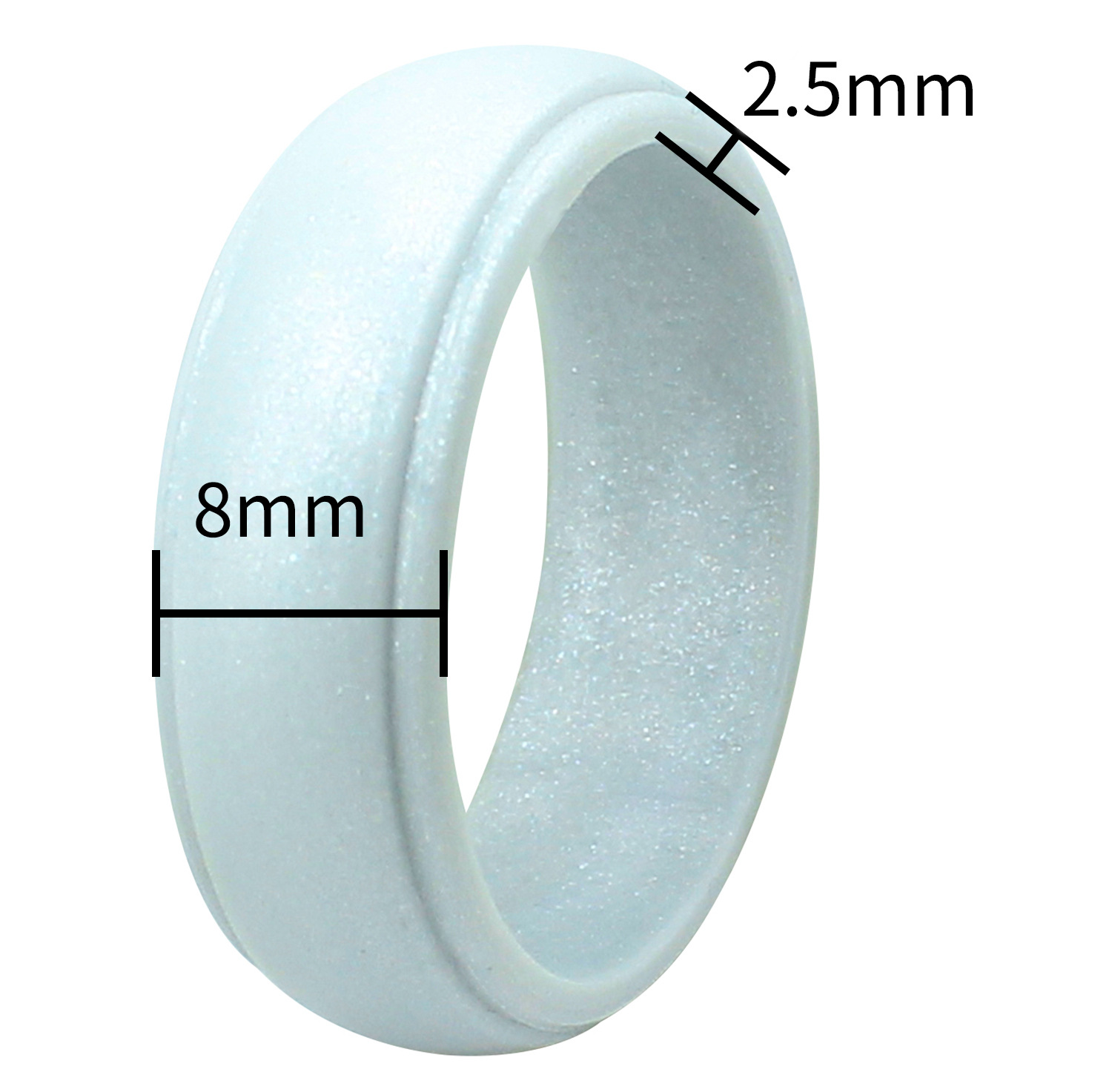 Simple Style Geometric Silica Gel Rings display picture 2