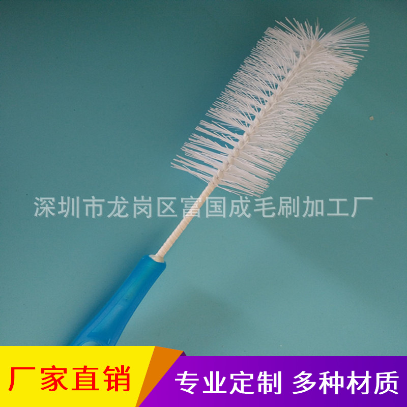 高品质奶瓶刷尼龙婴儿奶瓶刷宝宝奶嘴刷玻璃水杯毛刷厂家批发