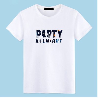 短袖T恤純棉圓領印花寬松t桖血半袖體恤潮上衣服春夏打底衫K1540