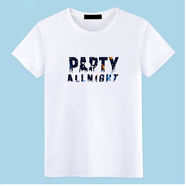 短袖T恤純棉圓領印花寬松t桖血半袖體恤潮上衣服春夏打底衫K1540