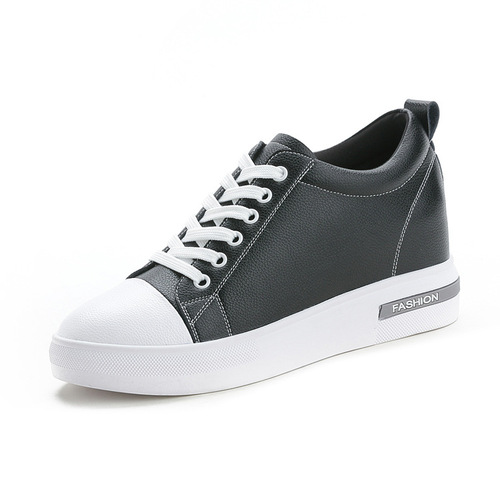 Sunday  new autumn breathable women's shoes flat casual height increasing single shoes thick sole shoes manufacturer one piece drop shipping