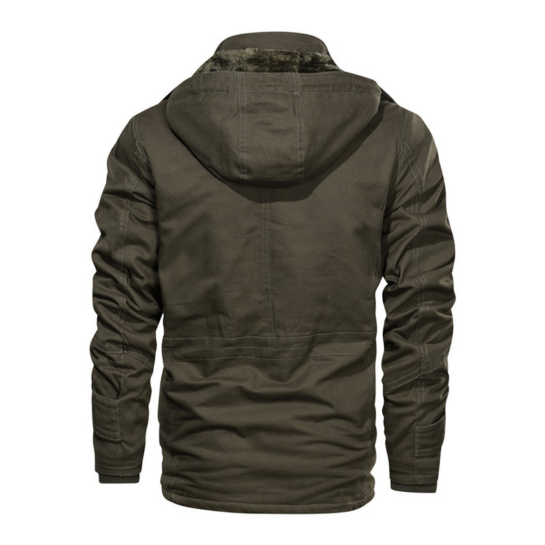 Herrenbekleidung Fleece-gefütterte Mäntel, Herbst und Winter_voghion.com