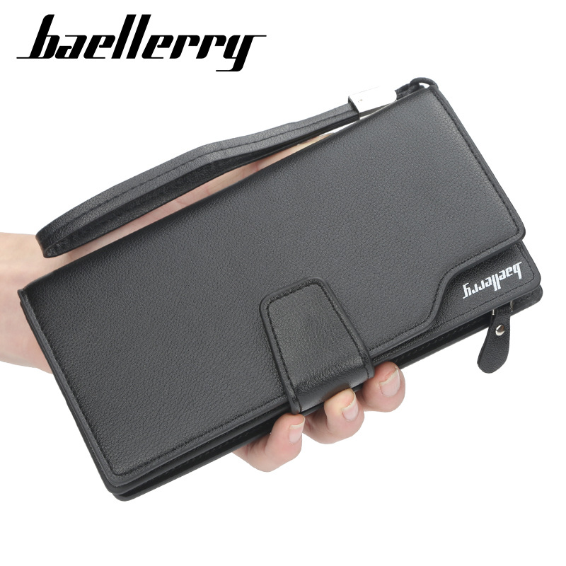 Men'S Handbag Korean Business Long Zipper Mobile Phone Bag Wallet