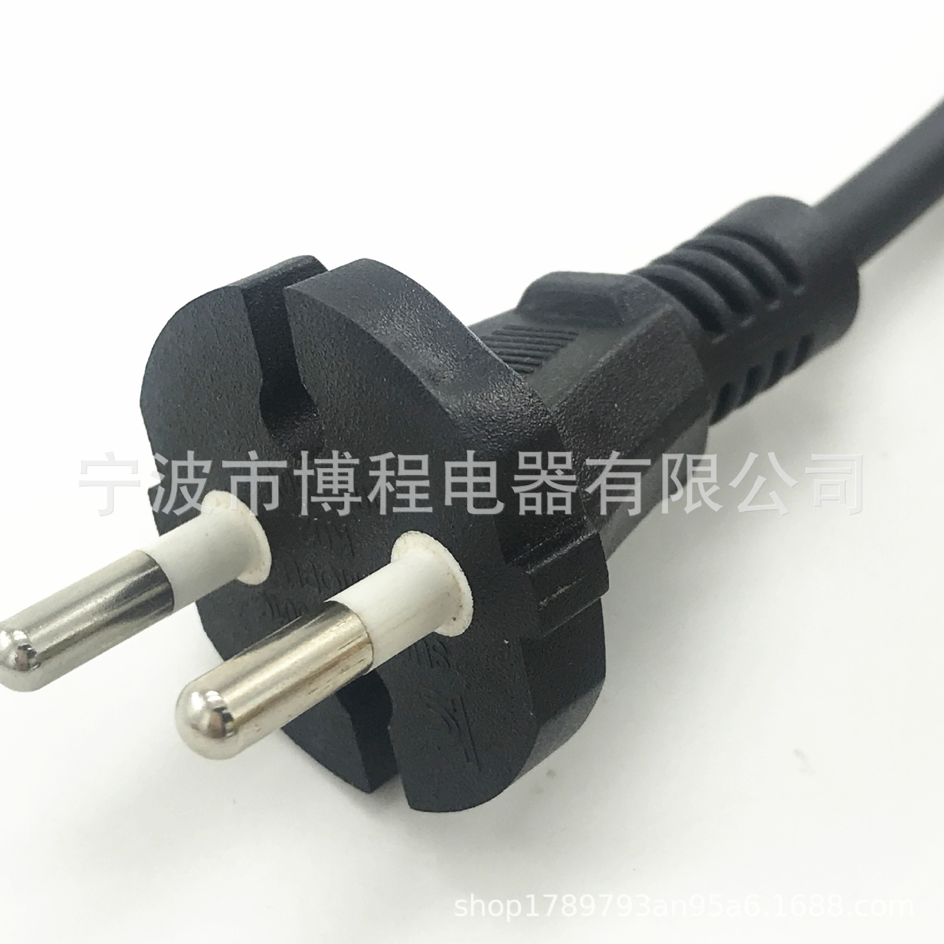 旋转插头线插头电脑欧标延长线欧规两插kc认证产品韩国电源线