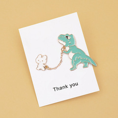 Junyi original rabbit and dinosaur brooch female corsage cute badge cartoon badge decorative pin creative personality