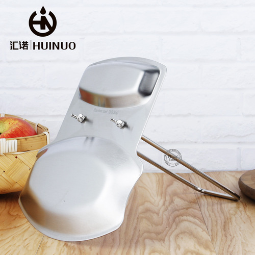 Stainless steel pot lid holder cover scoop rack kitchen hole-free storage rack with draining tray multifunctional stand