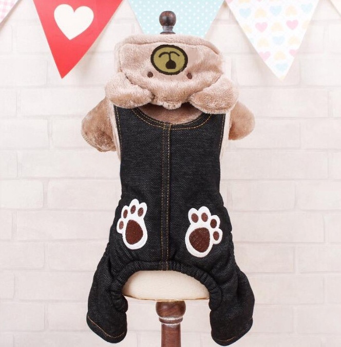 Cowboy Flanel Beer Huisdier Viervoetige Winterkleding_voghion.com