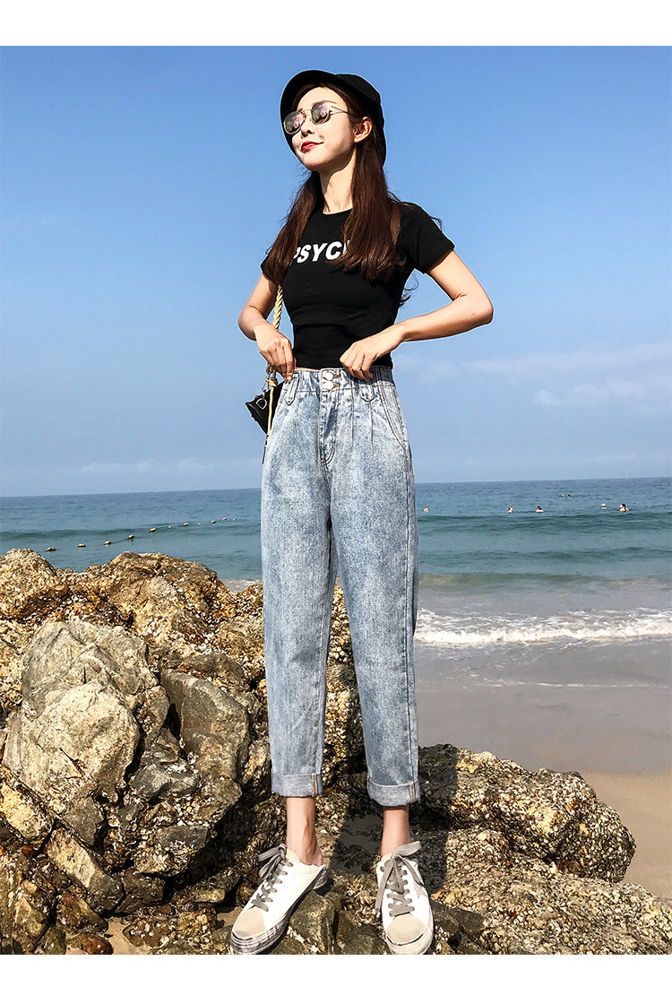 Pantalon léger femme en coton - Ref 3430252 Image 25