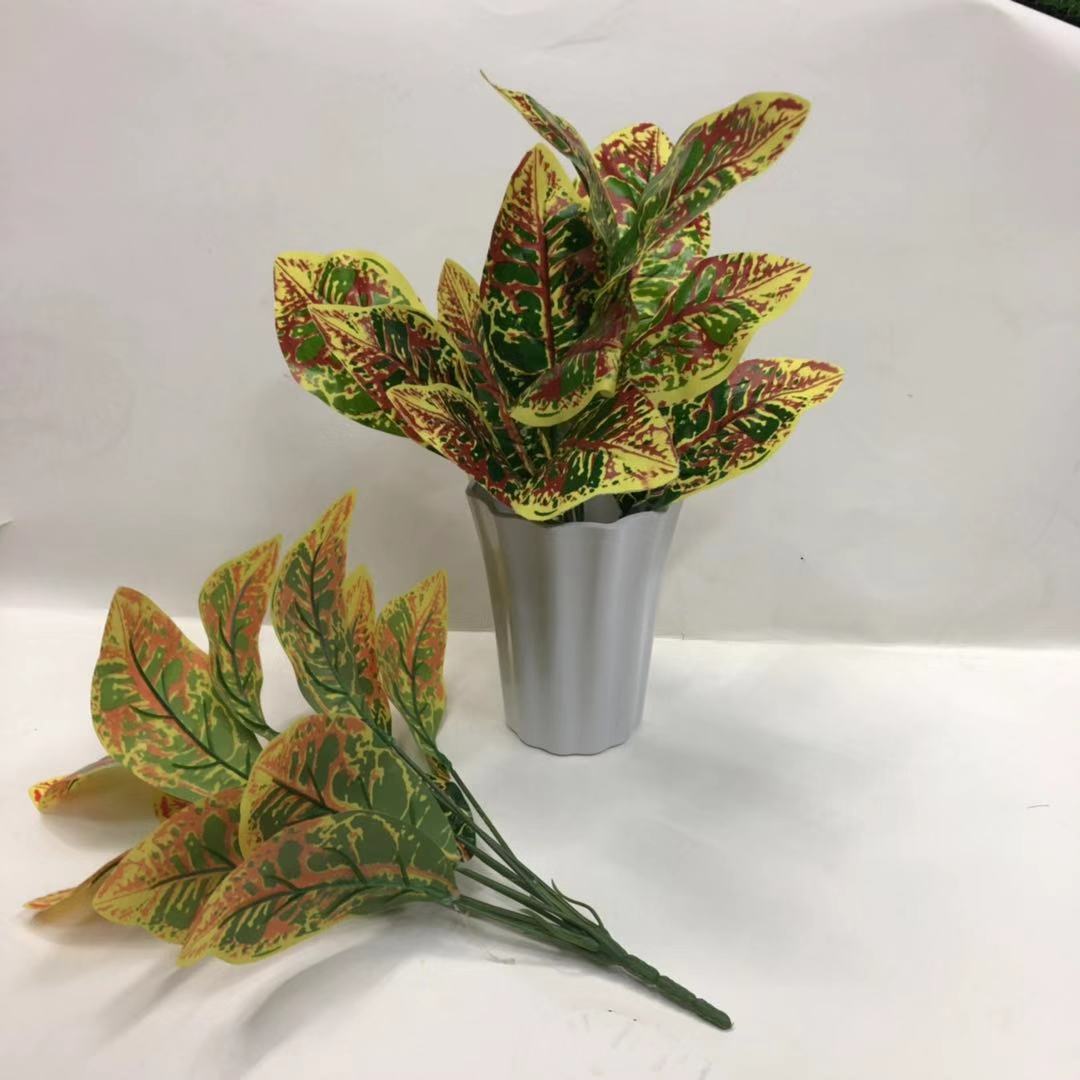 Simulated bird's nest fern, magnolia leaf, simulated plant wall accessories, DIW small bonsai, green plants, hand-felt leaves, Brazilian wood detail image 8