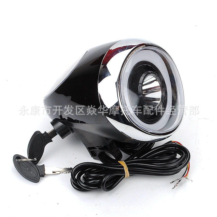 Аккумулятор для электромобиля Harley с широкими шинами, 60 В, фара «ангельский глаз», Bluetooth, прибор для скорости, электрический дверной ключ, переключатель