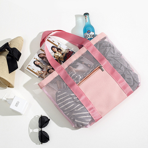 Korean version travel beach bag storage bag portable outdoor washing and swimming bag mesh storage bag travel bag wholesale