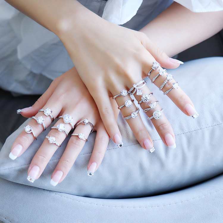 全部戒指模特手