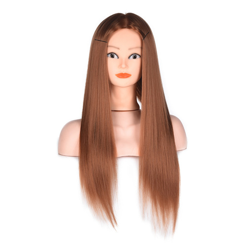 Wig model head, hair braiding practice head, teaching head model, hairdressing hair cutting and styling teaching wig head model