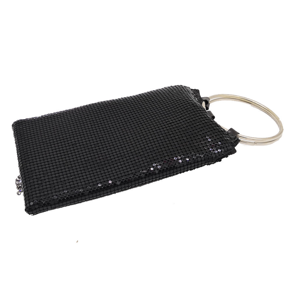 New Fashion Hand Ring Tassel Sequins Bag Diamonds Dinner Bag Aluminum Film Bag Handbag Party Bag display picture 13