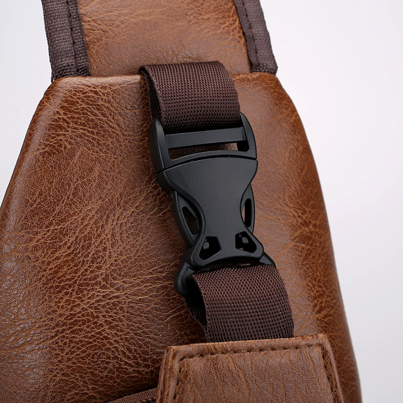 Sports one-shoulder bag for leisure, polyurethane chest bag, shoulder bag, for import