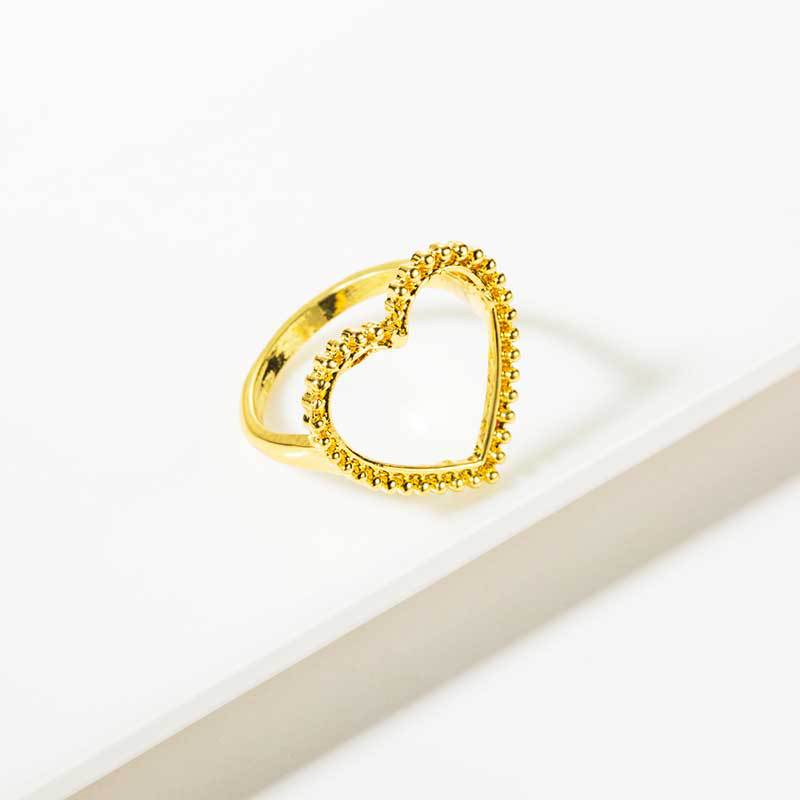 Europe And The United States New Ring Ladies Street Shoot Trend Love Ring Fashion Opening Punk Drop Oil Ring Female display picture 4