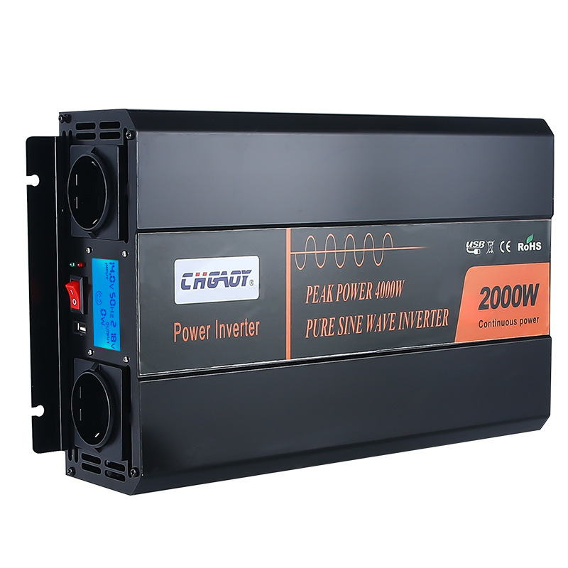 12v to 120v home car inverter high power USB inverter 3000W US gauge inverter