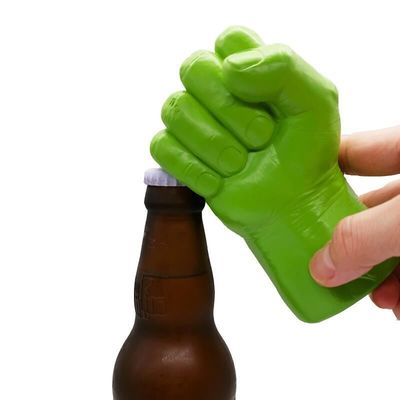 绿巨人拳头开瓶器 啤酒起子创意复仇者联盟树脂绿巨人开瓶器|ru