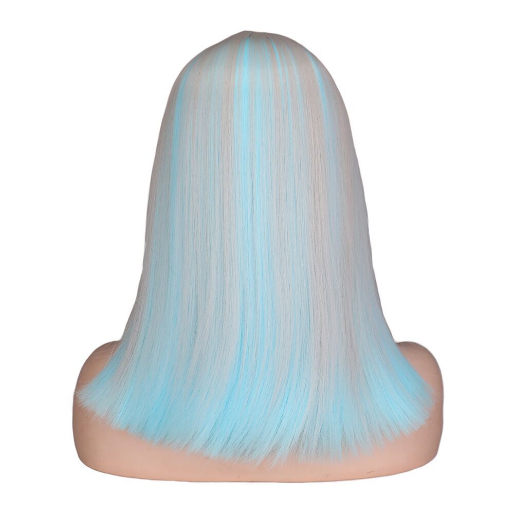 Perruque De Couleur Dégradée De Cheveux D'épaule À Épaule À Tête Ondulée Courte À La Mode display picture 18