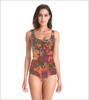 summer Europe and America New products 3d Digital printing camouflage Conjoined Swimsuit Amazon Cross border Show thin Cover the belly Swimwear