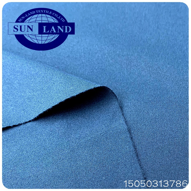 针织运动服装面料-涤氨双面布涤弹空气层高弹棉毛布夹层速干