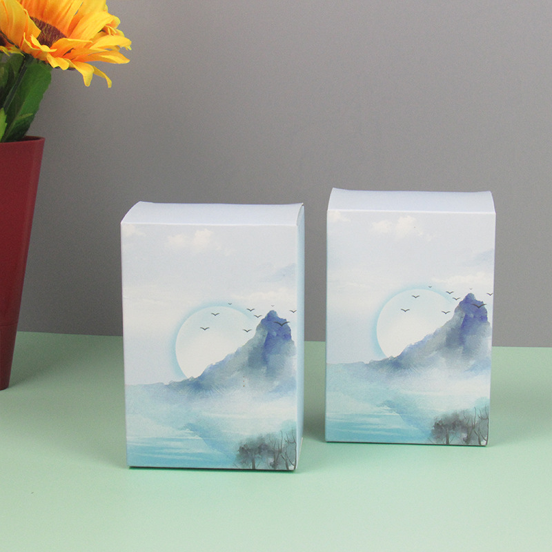 厂家定做简约清新茶叶盒纸质红茶花茶包装盒方形普洱茶礼品彩盒子