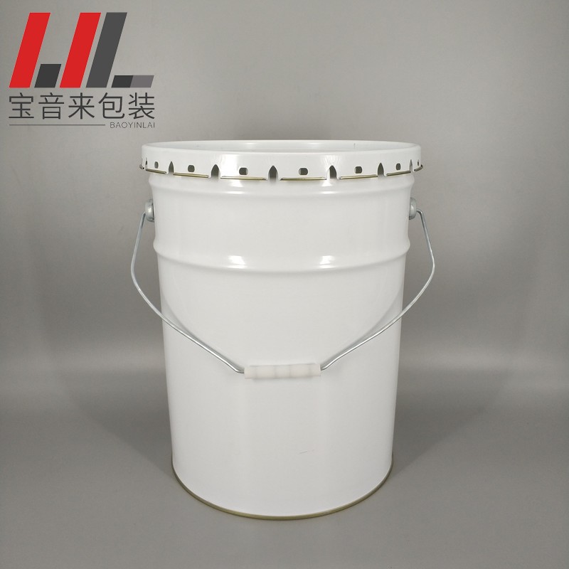 6L/8升/10KG/花篮桶涂白铁桶 胶水油墨油漆包装铁罐 水性油性涂料