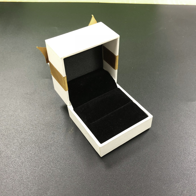 Bow Anillo blanco caja de DNF-HZ-0017 anillo de embalaje caja de joyería anillo de regalo caja de embalaje