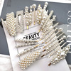 Brand hairgrip from pearl, hairpins, fashionable hair accessory handmade, internet celebrity, simple and elegant design