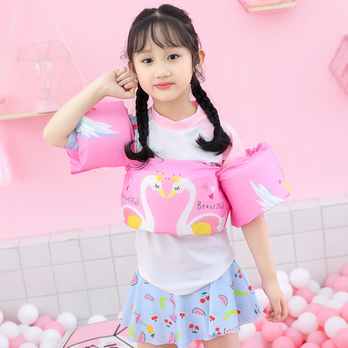 Children's life jacket cartoon swimming buoyancy vest arm float male and female children swimming suit arm swimming ring wholesale