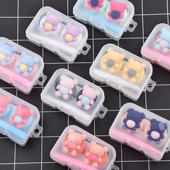 PP box bear contact lens companion box DIY doll contact lens box wholesale