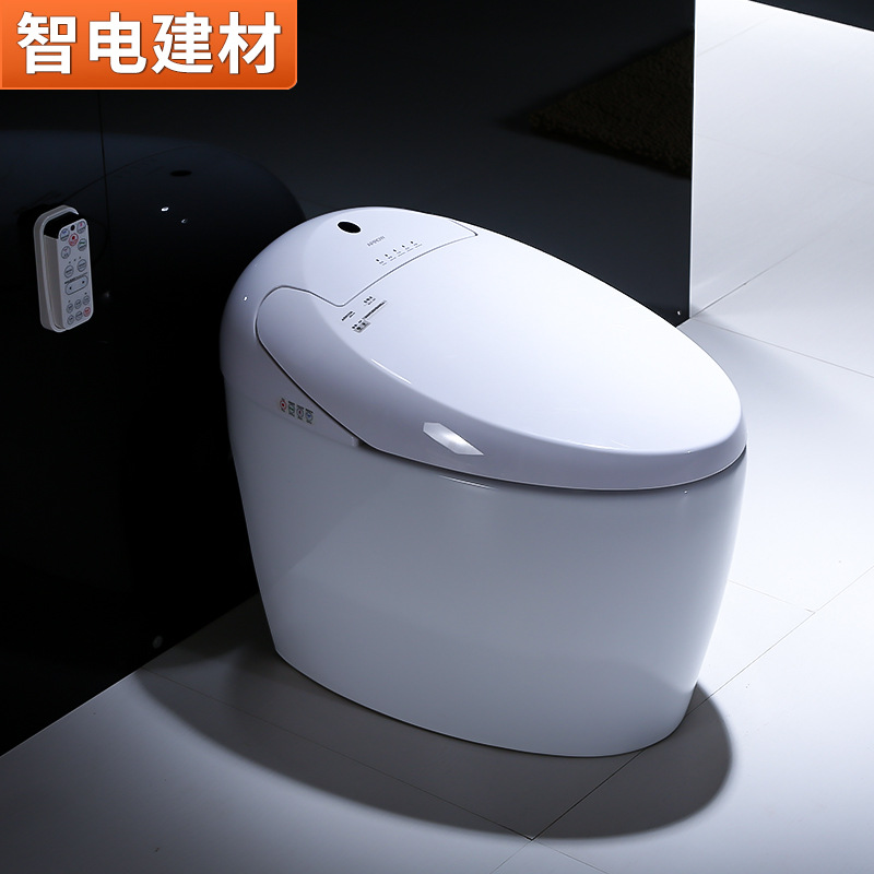 一体式智能抽水马桶 智电地排式除臭烘干坐便器 遥控清洗智能马桶