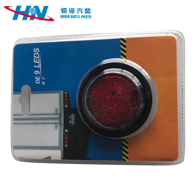 Luz de freno rv | Camión camión luz trasera redonda amplia 12V24V luz trasera redonda coche universal luz trasera lateral