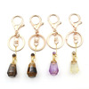 Organic golden crystal with amethyst, perfume, diffuser, keychain, pendant, suitable for import