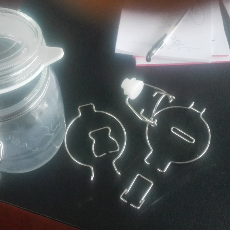 卡扣玻璃罐 卡扣玻璃密封储物罐  来图订做