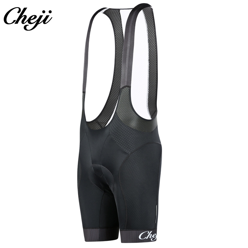 cheji骑行背带裤短裤修身男夏季自行车骑行裤吊带裤透气(定制)