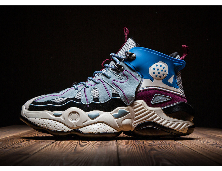 Designer Fashion Men's Shoes Spring and Autumn Sports Korean Edition Versatile Basketball Shoes Men's Trendy Shoes Casual High Top Shoes_voghion.com