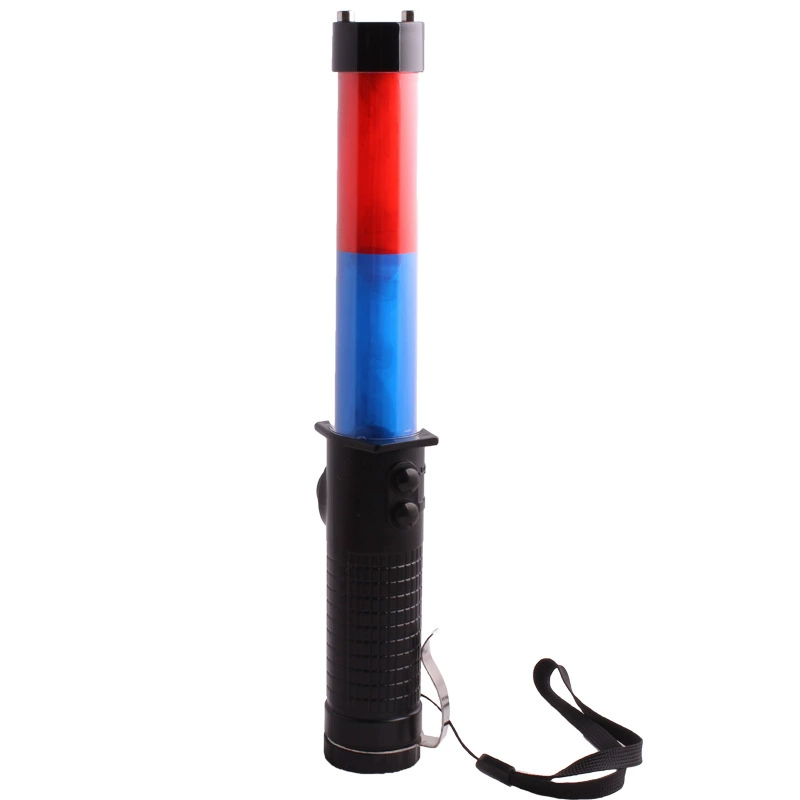 30 см дорожная дубинка свисток зуммер магнитный крюк освещение разбитое окно пожарная направляющая палка красная и синяя вспышка аварийной ситуации