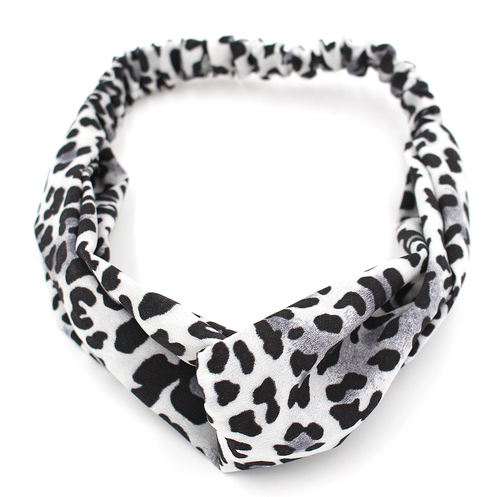 Fashion Cotton Leopard Print Sports Yoga Headband Wholesale display picture 1