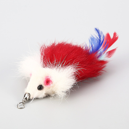 Manufacturer wholesale cat teaser replacement head, cat teaser feather replacement head, pearl big bird cat teaser accessories
