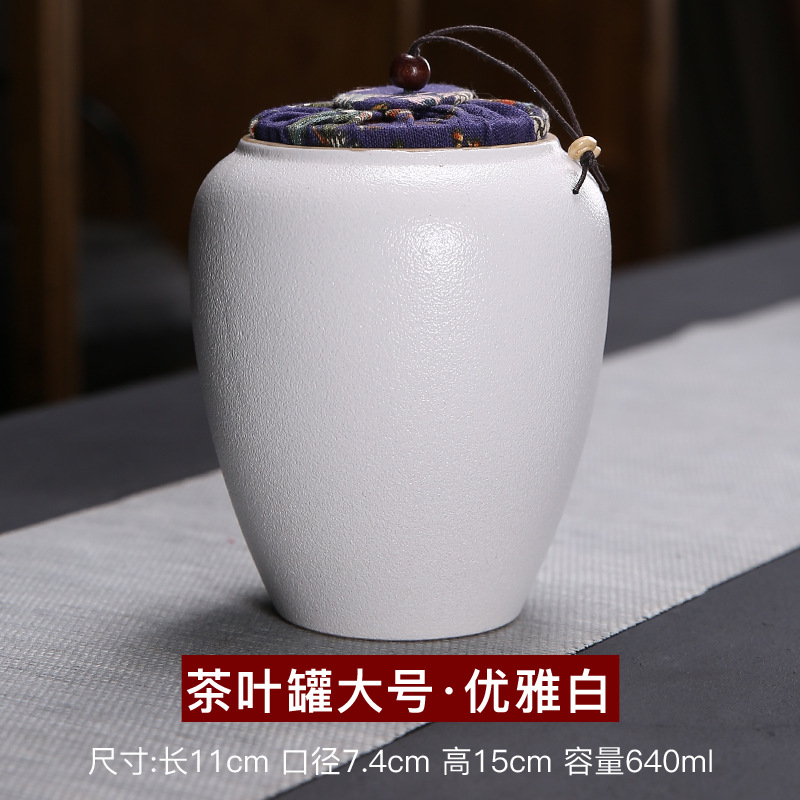 Fábrica al por mayor de cerámica tetera sellada tarro pequeño tamaño hogar almacén de té portátil juego de té pequeño tetera personalización