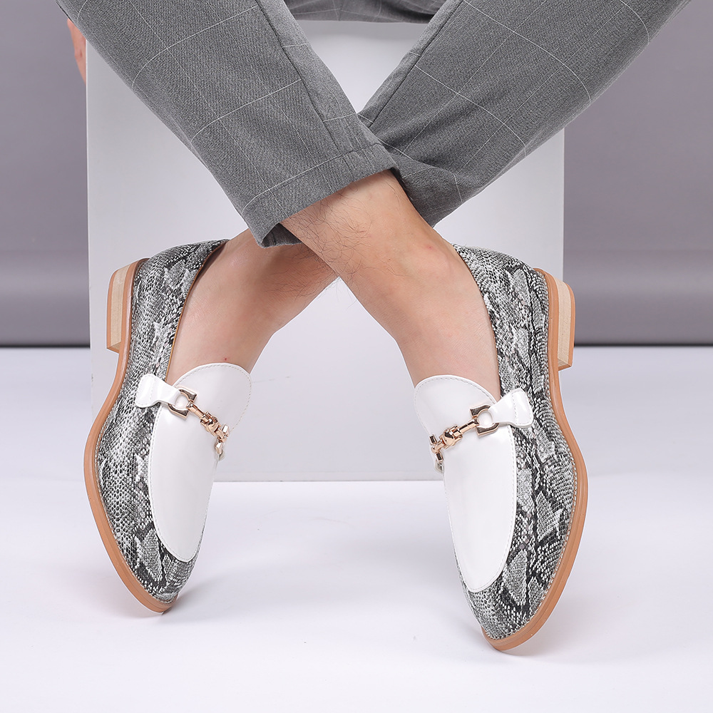 现货2019秋季男圆头英伦男式正装单鞋乐福大码懒人男鞋一件代发