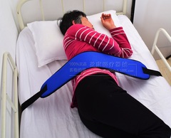 Bed safety belt waist restraint strap