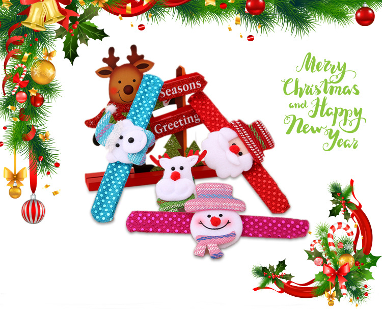 圣诞节儿童礼物 圣诞发光手圈装饰品 圣诞节啪啪圈 圣诞礼品详情2